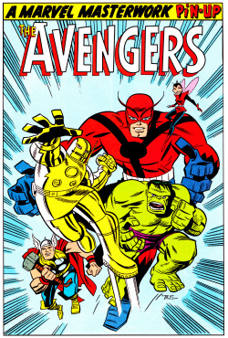 jthenr-comics-vault:  AVENGERS Pin-Up (Dec.