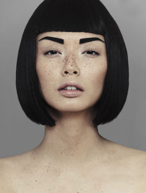 vmagazine:‘Speckled’ - model: Alice Ma - photographer: Alex Evans - hair & make-up: 