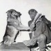 chelsamander:Lon Chaney Jr and his dog &lsquo;Moose&rsquo; 
