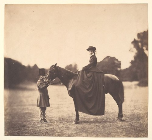 Lady on Horseback by Roger Fenton, 1850s