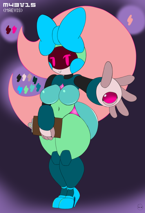 kirbot12:   M43V15 (Maevis)     Robo AssistantHeight: 5'2"Brief Bio: An assistant robot planned by Xenette and Xella and built by Xen. She is programed for sex (obviously), maid service, and task arrangements. Very loyal to her three kirbies and