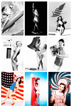 Vintagegal:  Happy 4Th Of July Old Hollywood Style! Anne Gwynne, Mae West, Ava Gardner,Marilyn