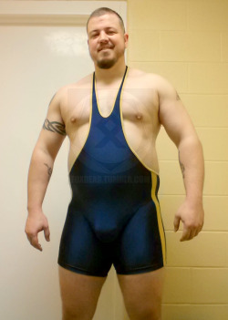 Foxbear:  Pre-Pool Singlet Stripdown: Friday Evening Edition Not A Complicated Concept.