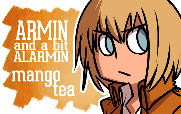 mari-sue:  I made Attack on TItan themed teas. Of course there are more characters