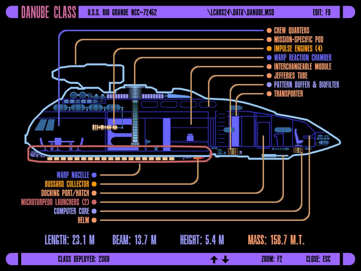 star trek runabout floor plan