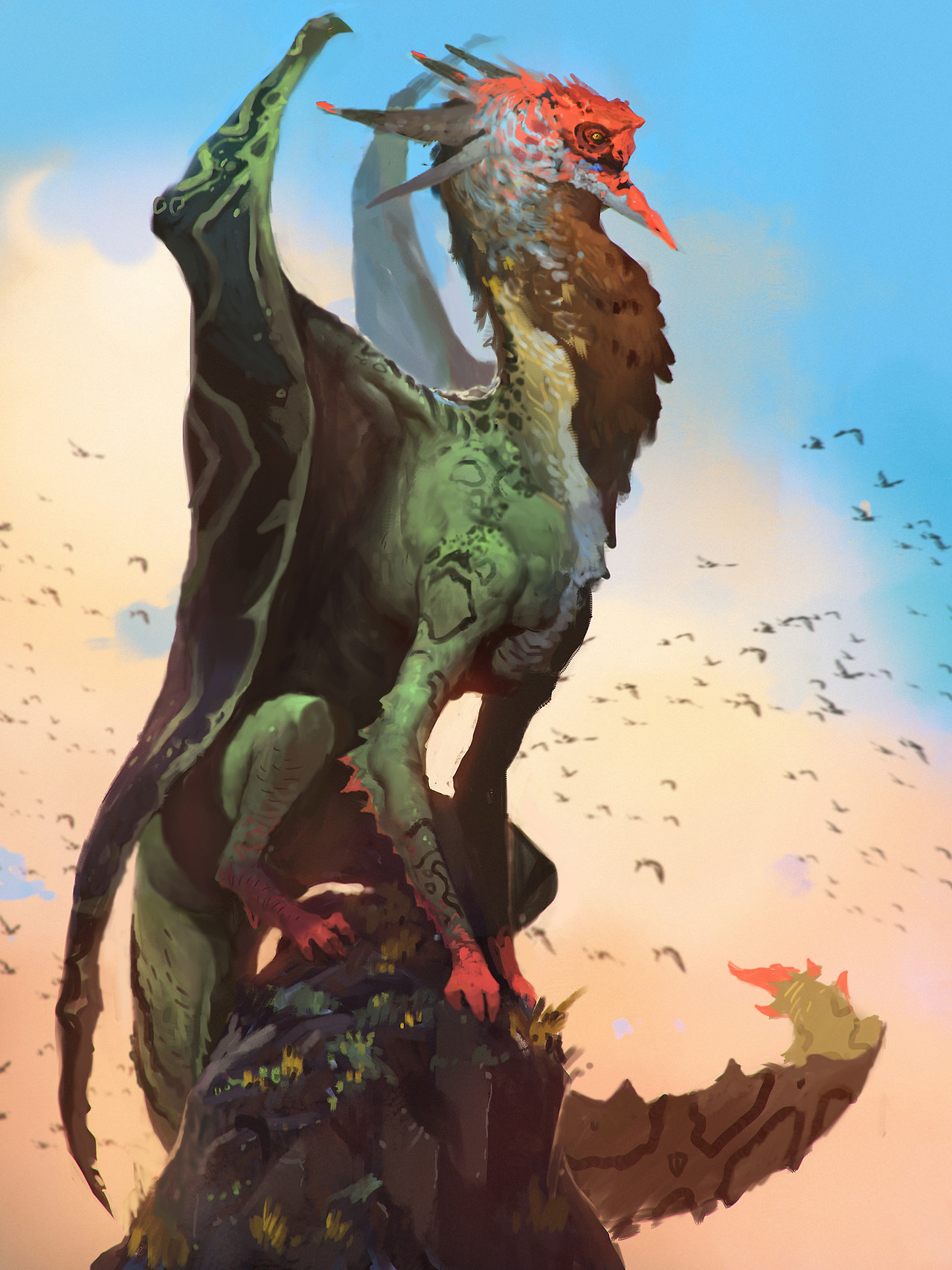 quarkmaster:    DRAGONS! - Turkey Vulture ,  Red Nosed Sky Viper ,  Red Nosed Sky