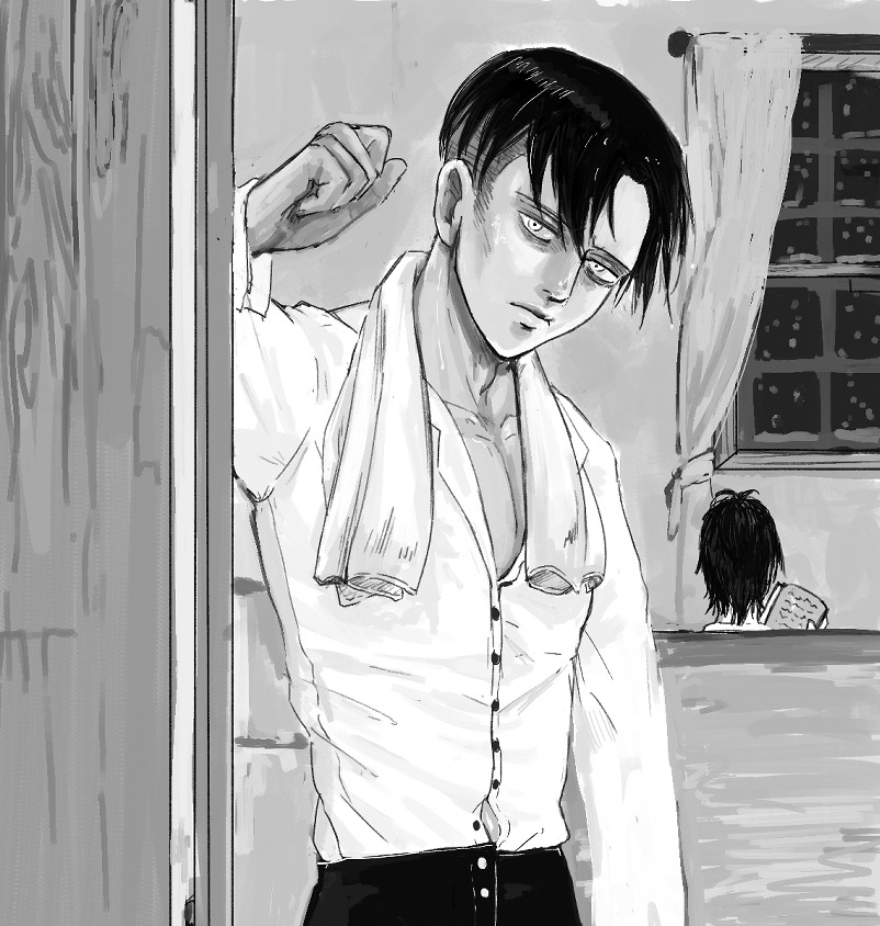 瞬間に practice drawing levi