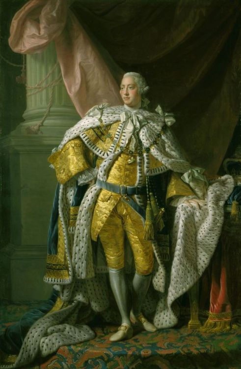 Portrait of George III of Great Britain and Ireland in Coronation Robes, by Allan Ramsay, Royal Coll