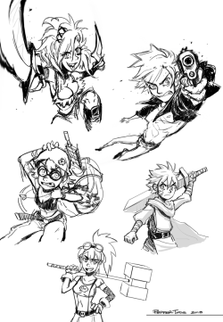 peppertode: OC sketch dump! From top to bottom: Des,