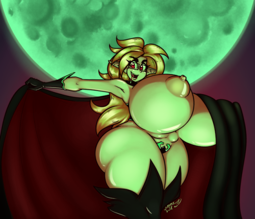 nosmir:  A special Vampire version of Liz wishes everyone a Happy Spooktober n’ Halloween!