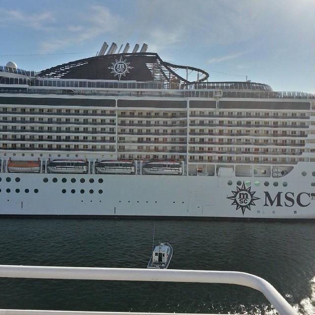 MSC Preziosa a Cagliari oggi#mscpreziosa #msc #medwayoflife #msccrociere