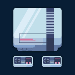 markusmianiart:  The most beautiful console. #retro for vector dailies! 