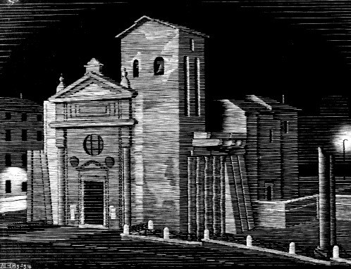 Nocturnal Rome, 1934M.C. Escher