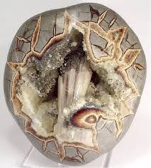 earthstory:Septarian concretions.These beautiful rocks form during the transformation of sediments i