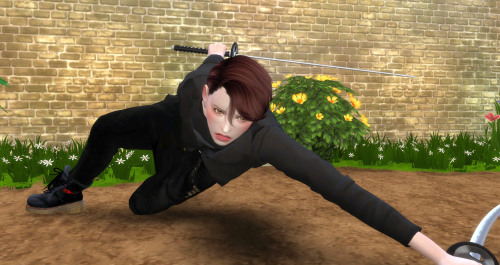  You need to download the:Pose player form Andrew’s Studio and Teleport Any Sim ★ Twin Sword Pose2 ★
