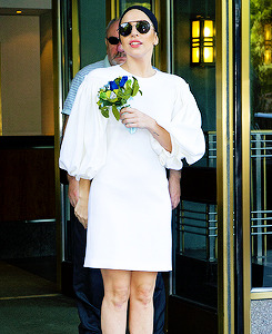 ladyxgaga:  Gaga in NYC earlier today. 