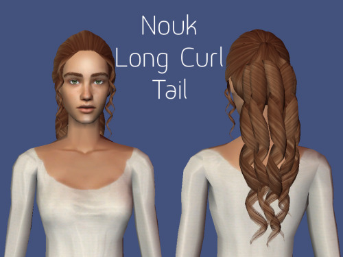 Retextured hairs I should’ve uploaded years ago, part 04/34Nouk Not Another Ponytail    Polycount: ~