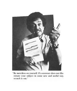 nevver:  Vonnegut’s eight rules for great writing: Find a Subject You Care About Do Not Ramble, Though Keep It Simple Have the Guts to Cut Sound like Yourself Say What You Mean to Say Pity the Readers For Really Detailed Advice (read “Elements of
