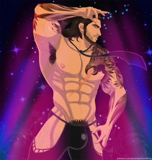 greeneyedwolfking: “I waited for you” (full story) After the destruction of Insomnia and the disappearance of Noctis,  Gladiolus had to make a living since all royal income had stopped. If  hunting was a relatively good source of money, it was still