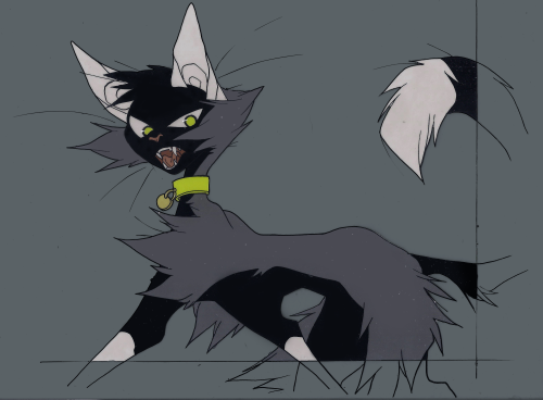 entoxia:some cel painting experiments i did the other week featuring dean and kitty kat. ive learned a lot during these, but have some more experimenting to do..