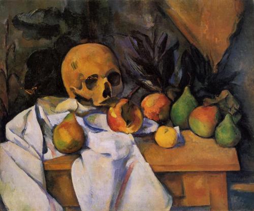 Still Life with Skull (Nature morte au Crâne) (1896), Paul Cézanne