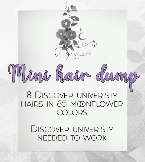 Mini hair dump8 Discover University recolors65 natural and unnatural colorsDiscover University neede