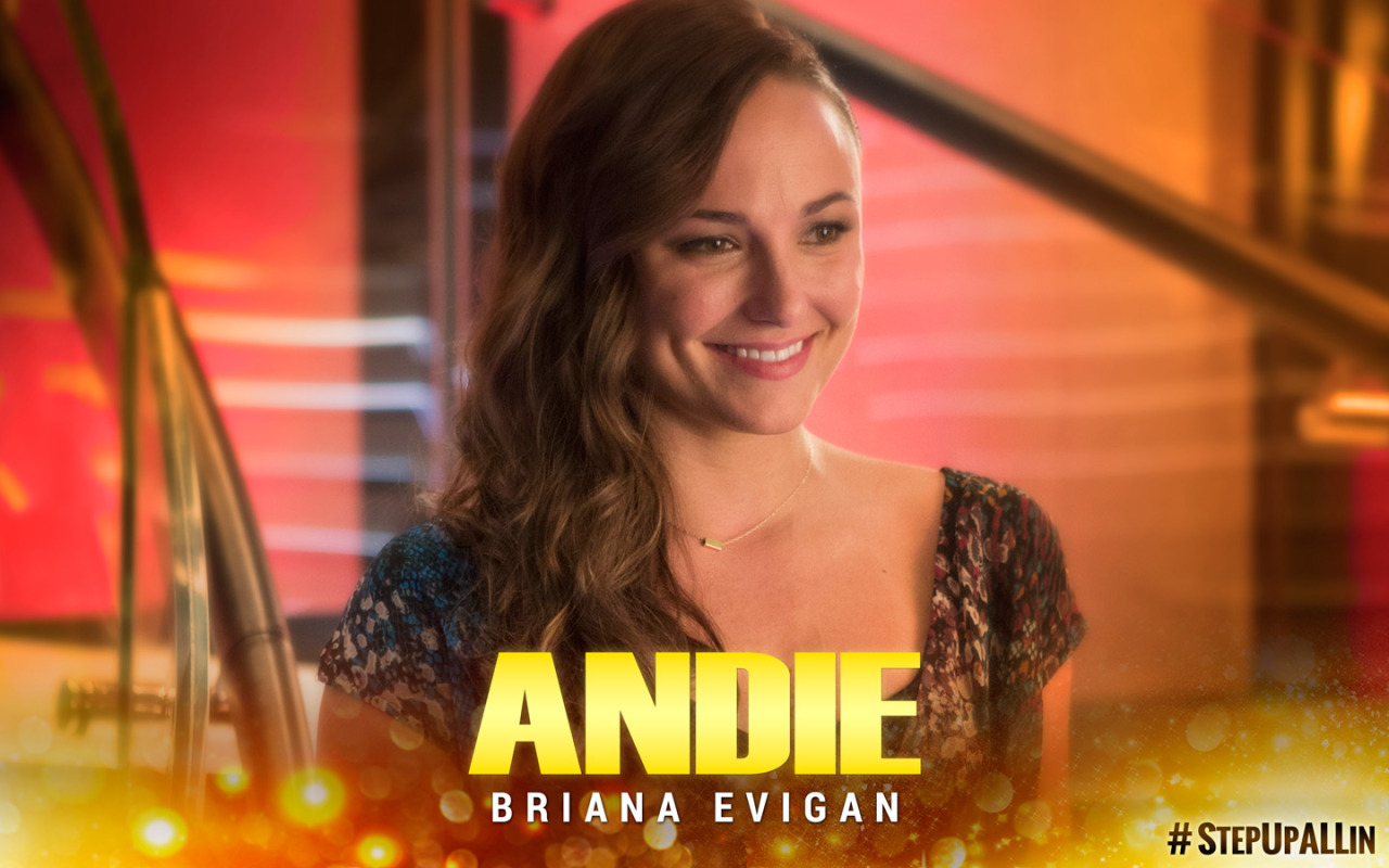 UP ALL IN — BRIANA EVIGAN (Andie) made her major feature debut...