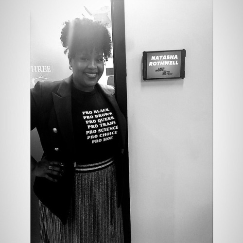 “Baby’s first late night! Check me out on @LateNightSeth tonight!”Natasha Rothwell‏ yesterday (Sept.