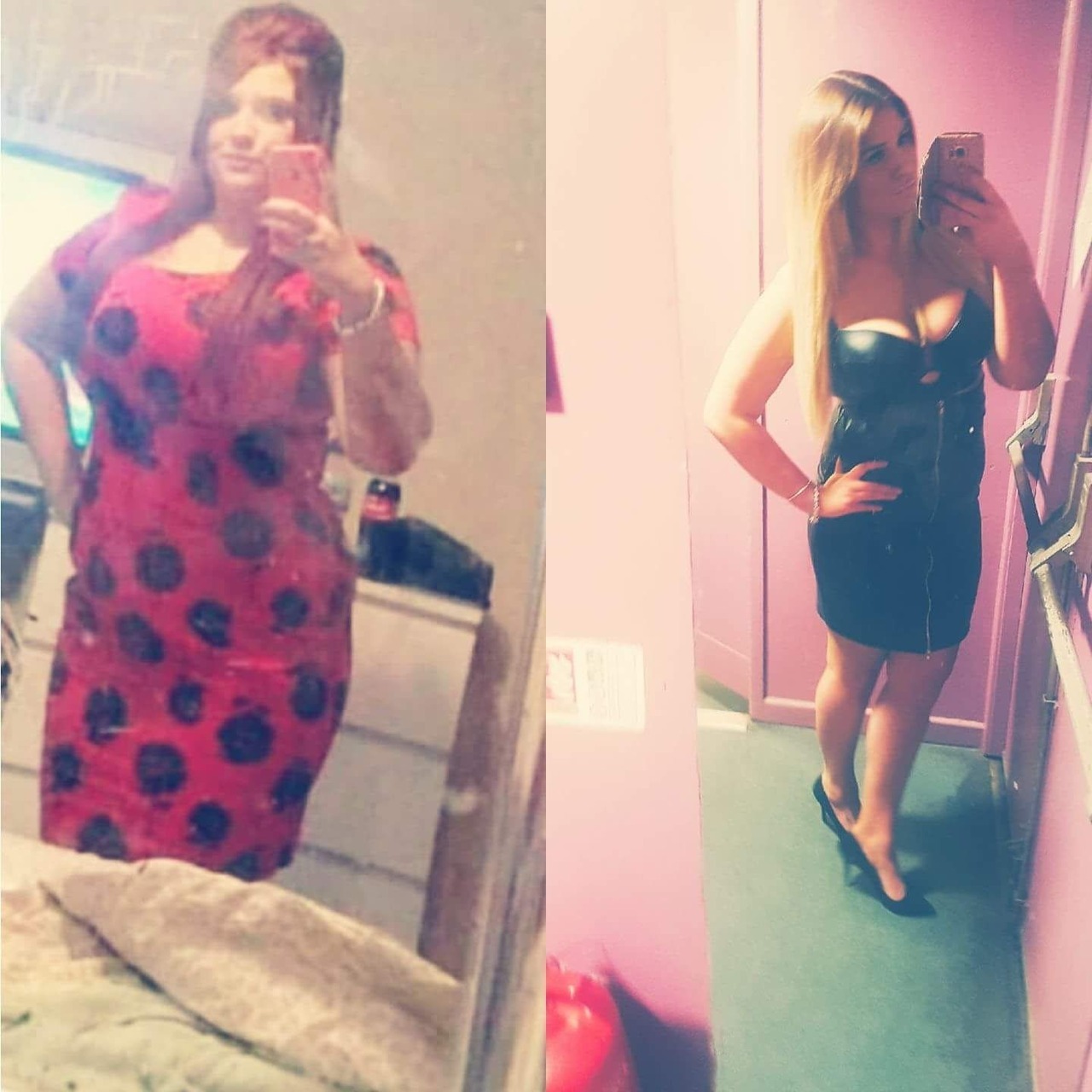 I wanted to share with you my bimbo transformation for you to share with your page.