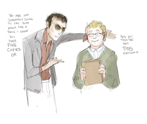 trows: I was trying to work on something else but then some sketchy Good Omens goofballs showed up a