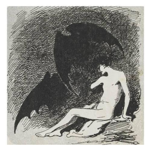 maertyrer:Jean-Jacques HennerSt. Sebastian eaten by Bats19th century
