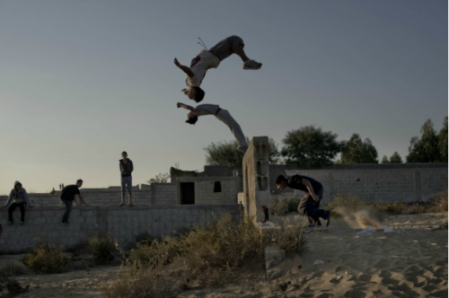 Thomas Haugersveen: Parkour in Gaza (2014)Young Gazan are defying the limits of their body and a con