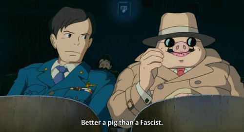 huolestunutananas:jimzub:#GhibliWisdomAinakin netflixis tää on suomennettu:”On parempi olla sika kui
