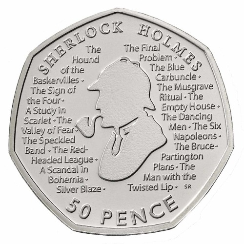 First look at the design for the 2019 fifty-pence coin marking the 160th anniversary of the birth of