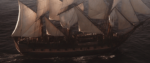 And though we be on the far side of the world, this ship is our home. This ship is England.