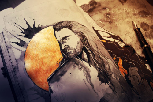 pixalry:  The Hobbit Custom Traditional Artwork: Part 3 - Created by Kinko White You can find more of the artist’s phenomenal work on Facebook and Tumblr. You can see Part 1 here and Part 2 here. 