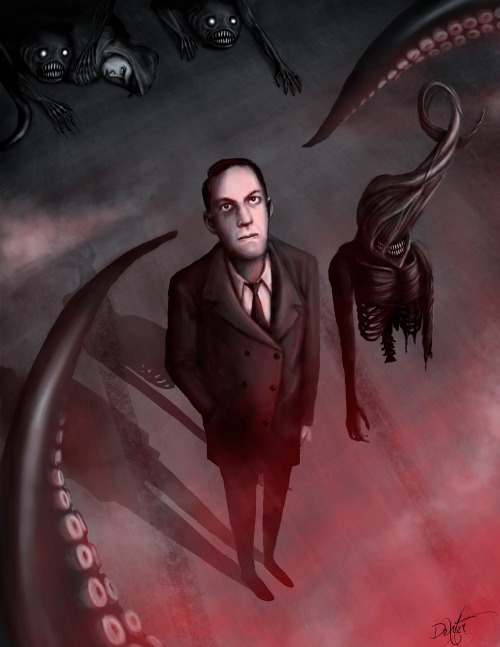 weirdletter:Lovecraft: Cosmic horror, by Sam Dexter, via Bēhance.
