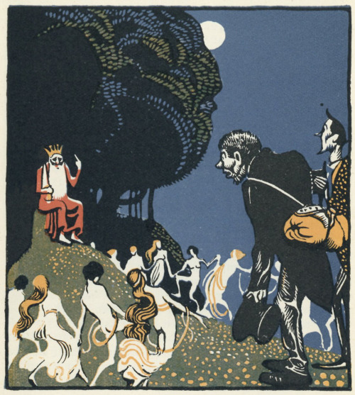 deckerlibrary:Beautiful woodcut illustrations from our edition of Märchen der Brüder Grimm (PZ34 .G7
