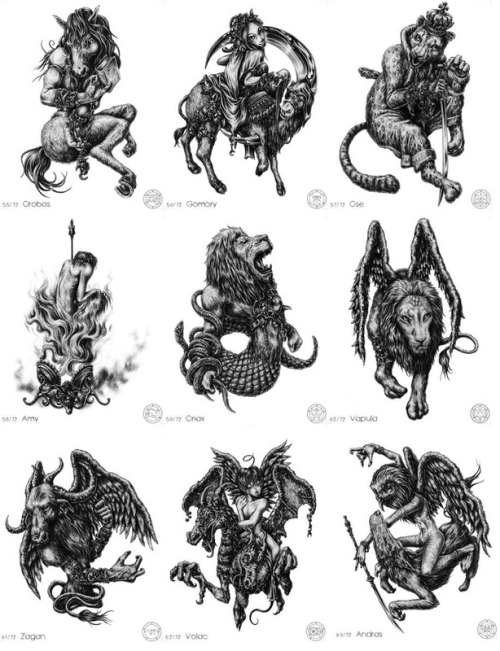 caelidra:socialpsychopathblr:The complete 72 Demons of Solomon and their seals@percyhotspurYISSSSSSS