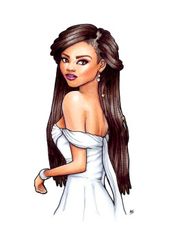 arty-andy:  Zendaya - Oscars 2015(Copic marker