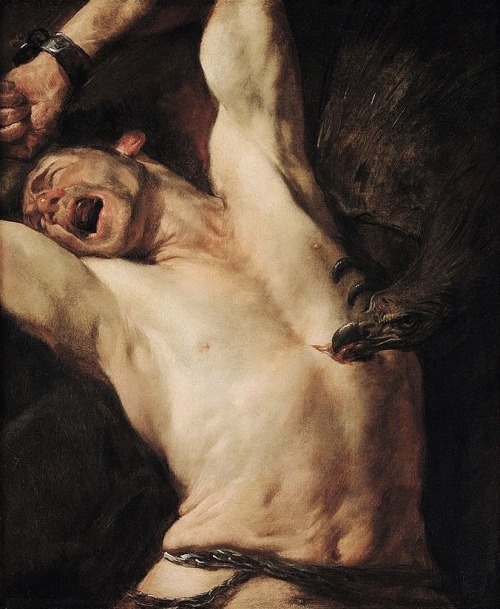 ancient-serpent:The Torture of Prometheus, by Gioacchino Assereto (1600-1649)