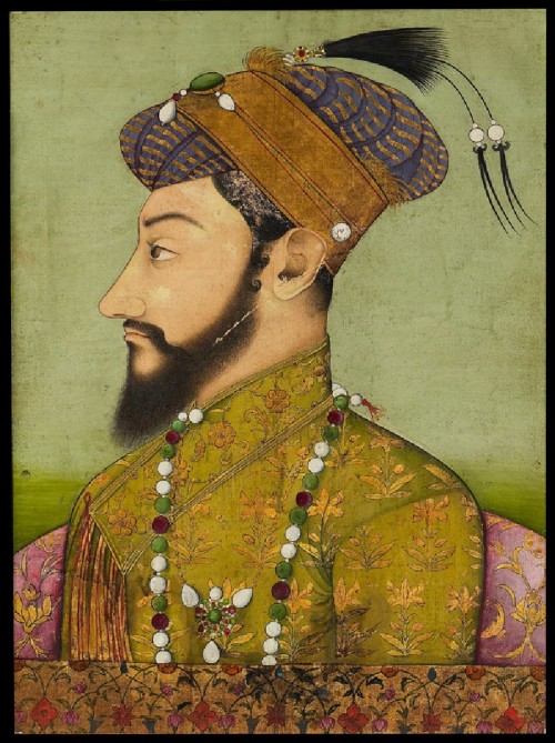 mughalshit: Portrait of Prince Aurangzeb India (Aurangabad), Mughal, c. 1653 - 1655 Gouache with gol