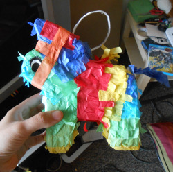 iguanamouth:  alwaysadolphin:  iguanamouth:  im alone at my friend lonnies apartment and i keep looking at this tiny fucking baby piñata he has. why is it so small. does it know how small it is  be nice it just hatched a few days ago….  explain 