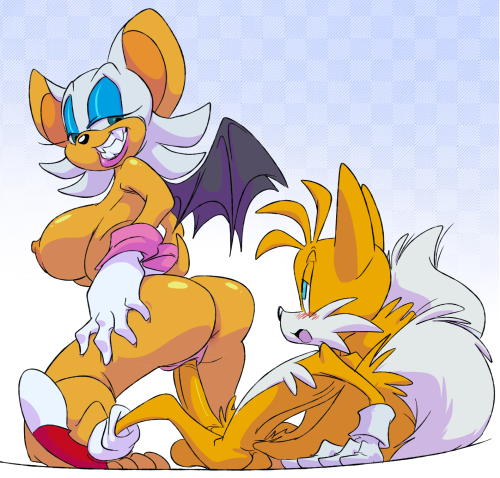 raiden-gekkou:  Looks like Tails gets to enjoy the extended hospitality of our favorite jewel thief. Art by the great SLB.   that lucky fox! > n<