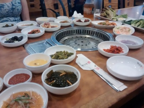All you can eat Korean BBQ - and is is before the meat came!