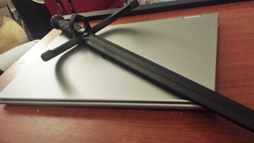 Cold Steel’s Plastic Parrying Dagger.I got this as a cheap loaner. I haven’t used this, 