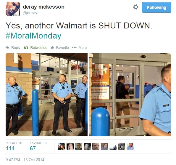 iwriteaboutfeminism:  Ferguson protesters shut down a THIRD Wal-Mart in one night! 