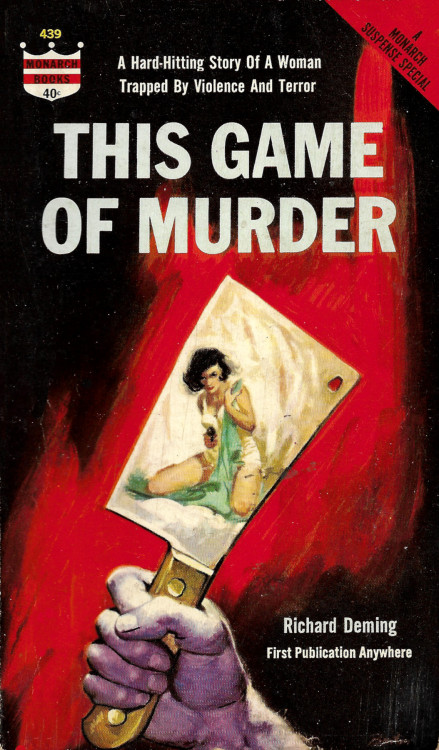 This Game Of Murder, by Richard Deming (Monarch, 1964).From eBay.