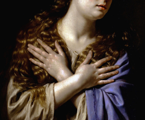 aqua-regia009:   The Penitent Magdalene (Details), 1648.By Philippe de Champaigne (1620–1674)
