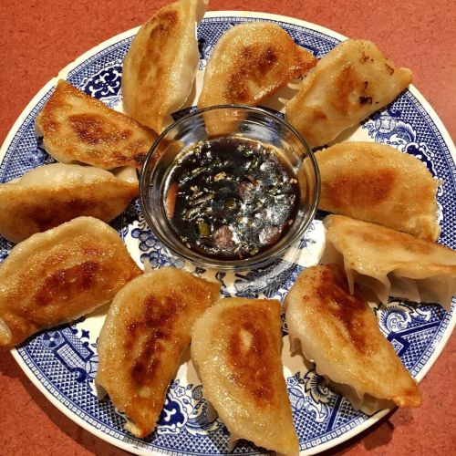 Fried Dumplings take 2… Dimples are hard when you’re all thumbs. Getting better though, 10 or 15 mor